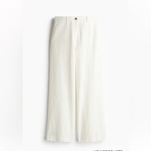 Wide leg Linen blend Pants